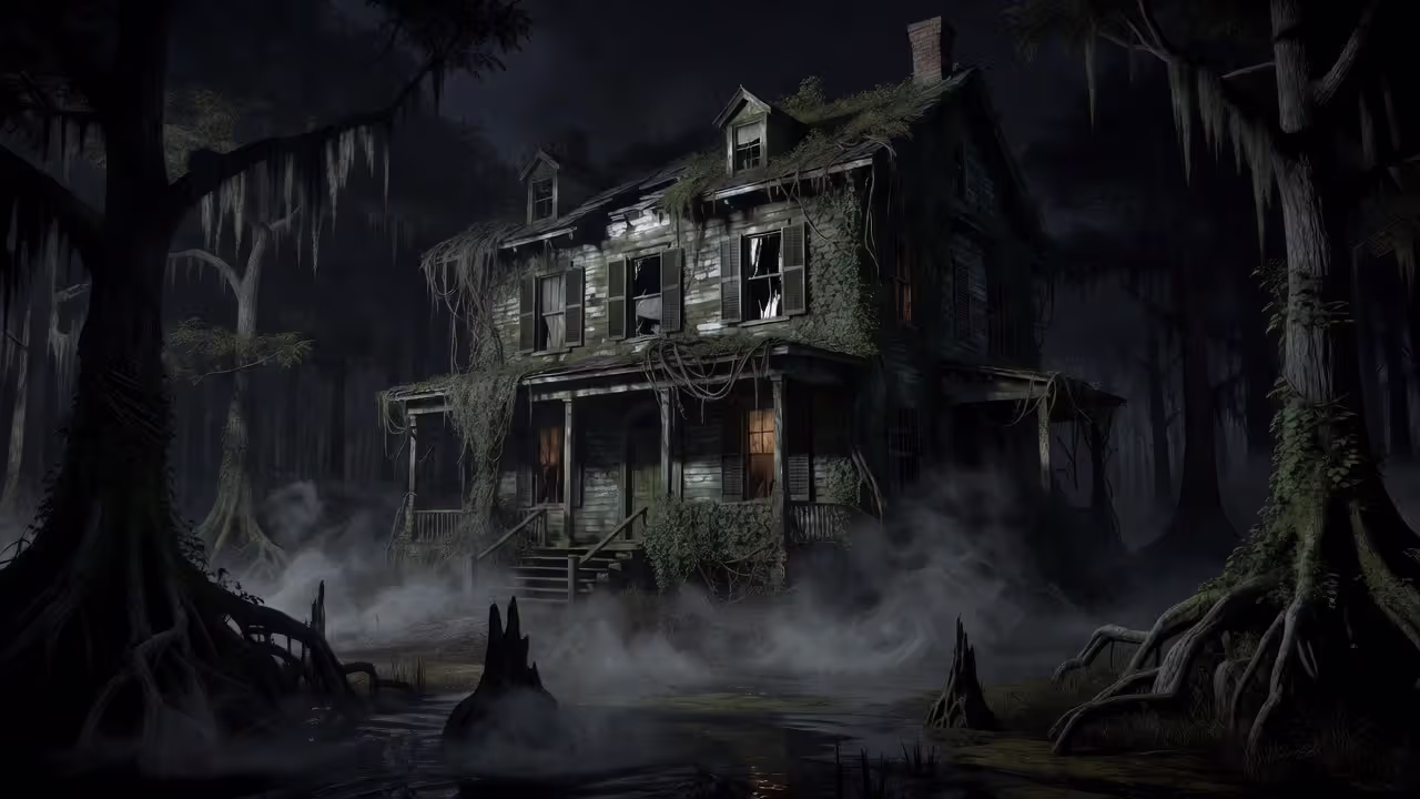 Заброшенное поместье Бейкеров в Луизиане из Resident Evil 7
