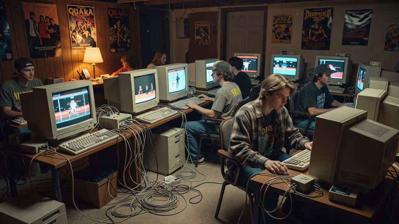 LAN-вечеринка 1990-х годов — история многопользовательских игр