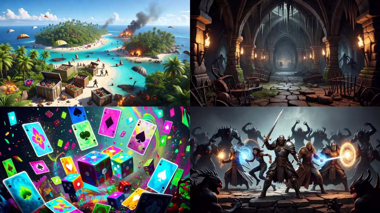 Популярные жанры игр сегодня: battle royale, соулслайк, roguelike, кооператив